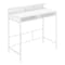 Monarch Specialties Computer Desk, Home Office, Standing, Storage Shelves, 48"L, Work, Laptop, Metal, Laminate, White I 7701 - alternate 1